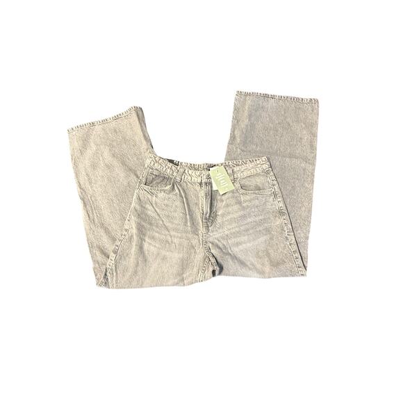 H&M Skinny wide large jeans gray black  zs 12 regular waist taille standard - Picture 4 of 7